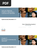 Instructor Materials Chapter 8: Becoming A Cybersecurity Specialist