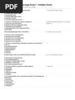 Pharmacology Exam 1 - Multiple Choice