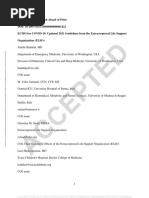 ECMO For COVID 19 Updated 2021 Guidelines From.98326