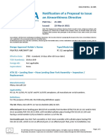 Notification of A Proposal To Issue An Airworthiness Directive