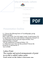 Centre of Excellence of Solid State Physics: Paper: X-Ray Diffraction