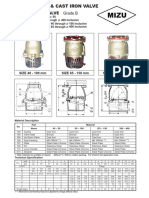 Jis 10K Foot Valve Grade B: SIZE 40 - 100 MM SIZE 65 - 150 MM SIZE 200 - 400 MM