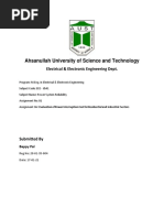 Ahsanullah University of Science and Technology: Electrical & Electronic Engineering Dept