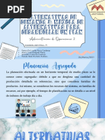 Alternativas de Demanda de La Planeación Agregada & Mezcla de Alternativas para Desarrollar Un Plan.