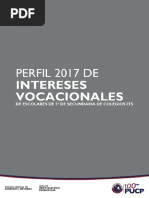 Perfil Intereses Vocacionales 2017