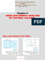 Mass and Energy Analysis of Control Volumes: Fundamentals of Thermal-Fluid Sciences