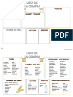 Lista de La Compra para Niños