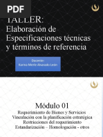 Taller Elaboracion de Eett y TDR