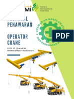 PROPOSAL PENAWARAN OPERATOR CRANE Kelas 2 - 2021