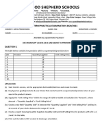 SS2 Data Processing Practical Examination