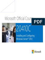 Microsoft Official Course: Installing and Configuring Windows Server 2012