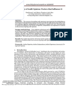 Accuracy of Audit Opinion: Factors That Influence It: Www/http/jurnal - Unsyiah.ac - id/JAROE