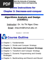 Online Instructions For Chapter 3: Decrease-And-Conquer: Algorithms Analysis and Design (CO3031)