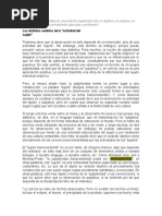 Cómo Es Posible Establecer Una Relación Equilibrada Entre Lo Objetivo y Lo Subjetivo en Aras A Un Proceso de Pensamiento Adecuado y Pertinente