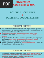 Slide - Session 13 - Political Culture and Socialization