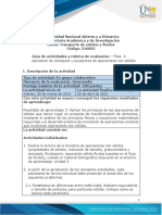 Guía de Actividades y Rúbrica de Evaluación - Unidad 3 - Fase 4 - Aplicación de Conceptos y Ecuaciones de Operaciones Con Sólidos