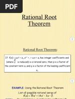 Rational Zero Theorem