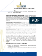 Estandar de Seguridad para El Manejoo de Combustibles