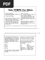 Solo TTRPG For Idiots 4x6