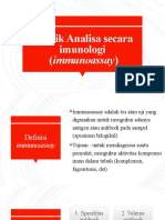 Teknik Analisa Secara Imunologi (Immunoassay)