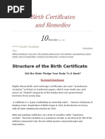 Birth Certificates and Remedies