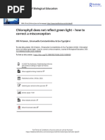 Chlorophyll Does Not Reflect Green Light How To Correct A Misconception Olli Virtanen 2020