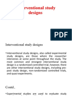 01.09.2020 Interventional Study Designs