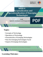 Week 4 Conceptualization and Operationalization of Emerging Technologies