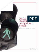 ACCA Qualification Recognition Status