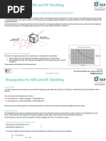 Waveguides For EMI and RF Shielding: Shielding Effectiveness Calculations For WGBC (Wave Guide Beyond Cutoff)