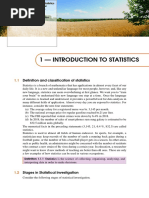 Introduction To Statistics - Lecture Note RC-1