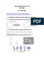 Mechatronics Lab ME 140L: DC Motors