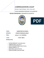 Informe de Laboratorio de Quimica 