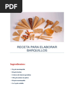 Receta para Elaborar Barquillos