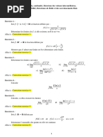 Exercices Corriges Limites Continuite Derivabilite