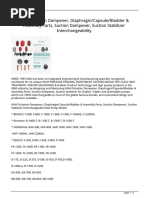 HNA Pulsation Dampener, Diaphragm/Capsule/Bladder & Assembly Parts, Suction Dampener, Suction Stabilizer Interchangeability