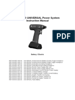 Zimmer® UNIVERSAL Power System Instruction Manual: Battery / Electric