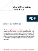 Agricultural Marketing