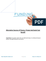 Alternative Sources of Finance - Private and Social