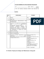 Affidavit of Assets and Liabilities For Non-Agrarian Deponents