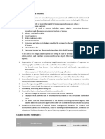 Calculation of Taxable Income