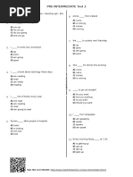 23 - Pre Intermediate Test 2