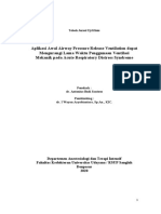 Aplikasi Awal Airway Pressure Release Ventilation