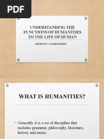 Understanding The Functions of Humanities To The Life of Human