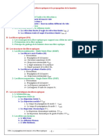 CH1 - Les Fibres Optiques Et La Propagation de La Lumière (Résumé)