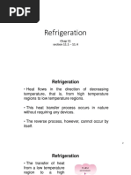 Refrigeration: Chap 11 Section 11.1 - 11.4