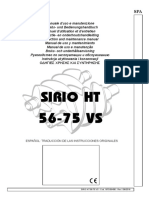 Sirio HT 56-75 VS - 197DD9430 - R.1 06-2016 - Spa