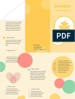 Yellow Background Brochure