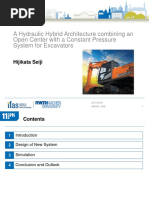 Hydraulic Hybrid Architecture Combining An Open Center With A Constant Pressure System For Excavators