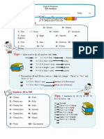 Mix of Numbers Pronunciation Exercises Phonics 11645